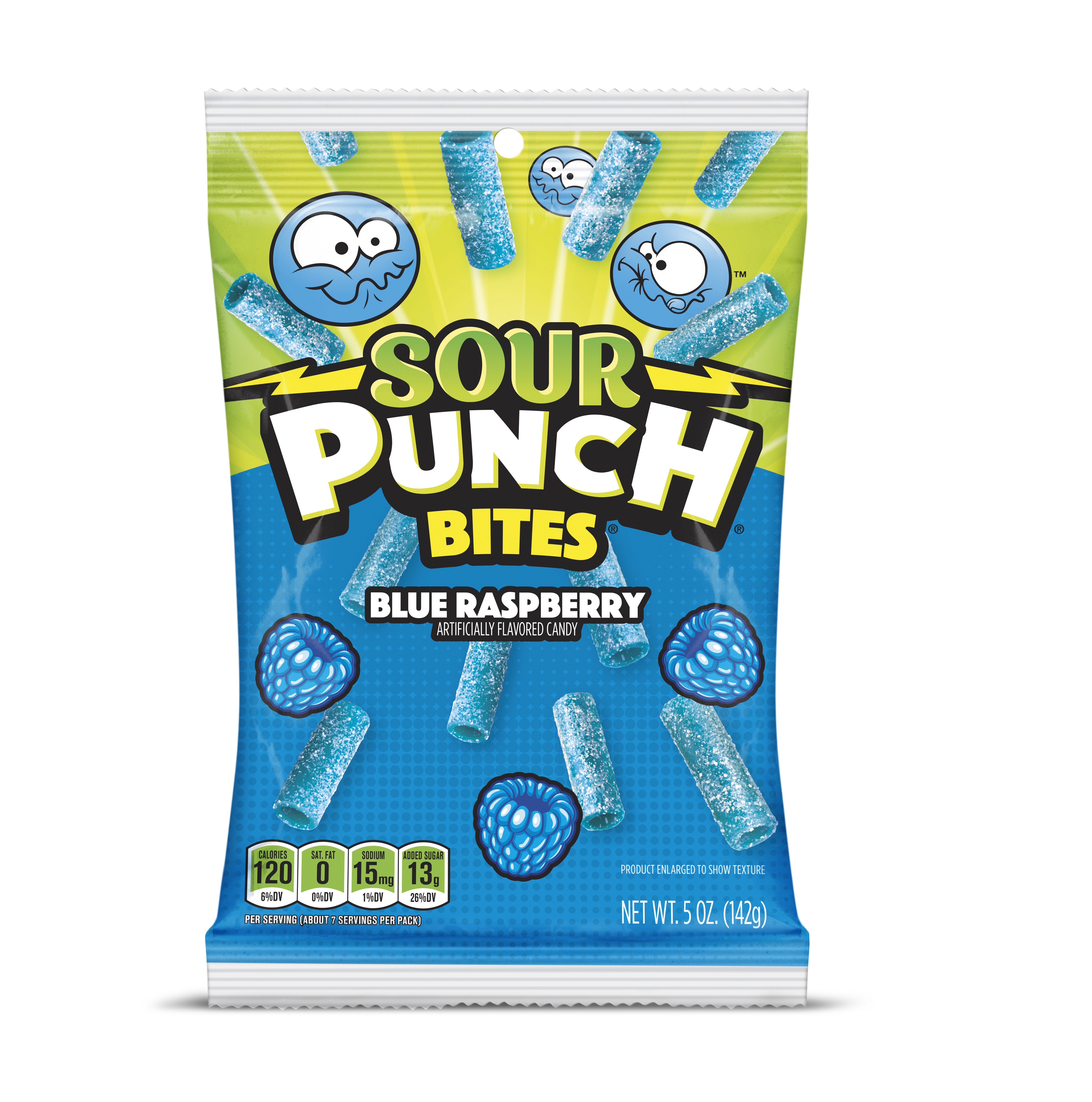 Sour Punch Blue Raspberry Bites Peg 5oz